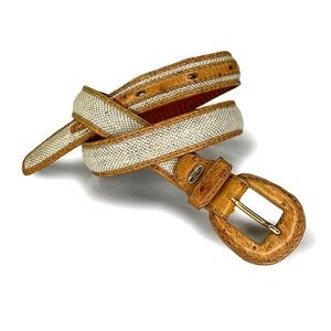 Cape Cobra Cognac Ostrich Belt from South Africa